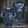 Las Vegas Raiders x Stitch with Trophy Baseball Jersey White