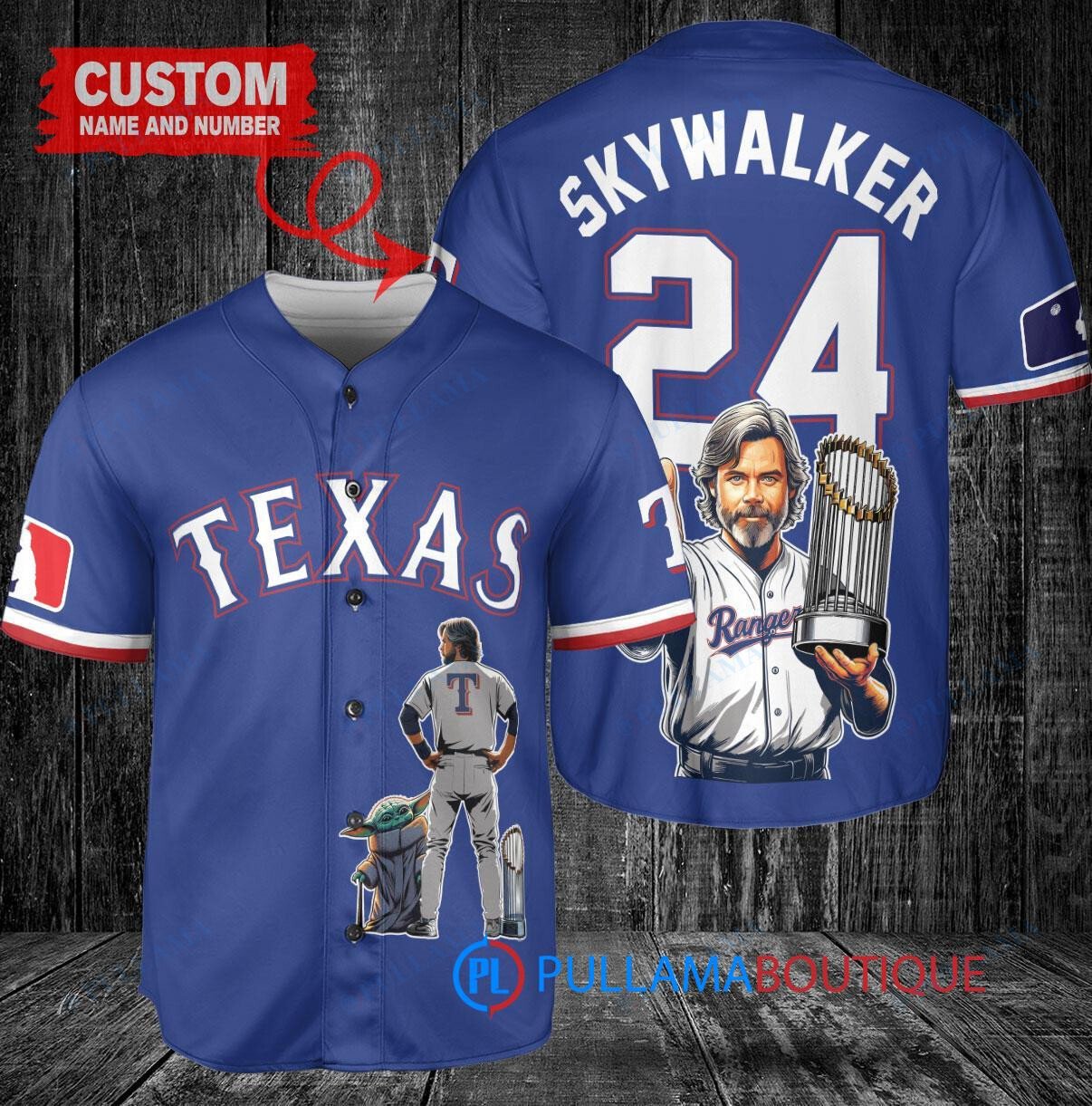 Colorado Rockies x Luke Skywalker Star Wars with Trophy Custom Baseball Jersey Green