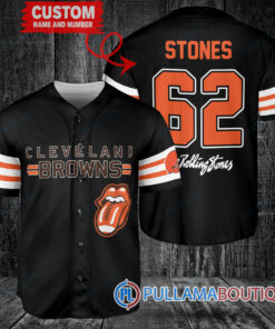 The Rolling Stones Cleveland Browns Custom Baseball Jersey – Exclusive Fan Gear