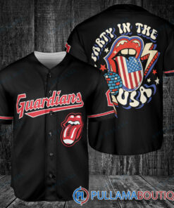 The Rolling Stones Cleveland Guardians Baseball Jersey