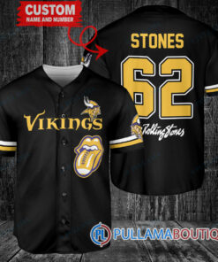 The Rolling Stones Minnesota Vikings Custom Baseball Jersey – Exclusive Fan Gear