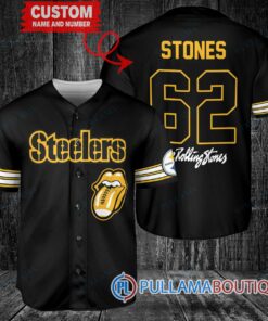 The Rolling Stones Pittsburgh Steelers Custom Baseball Jersey – Exclusive Fan Gear