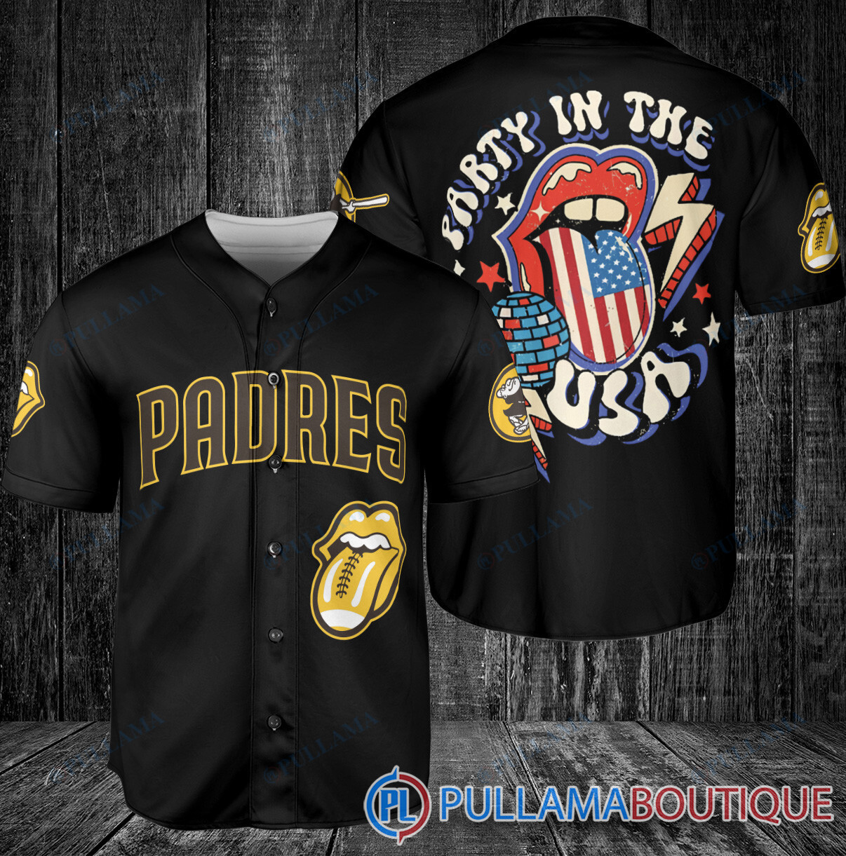 The Rolling Stones Texas Rangers Baseball Jersey