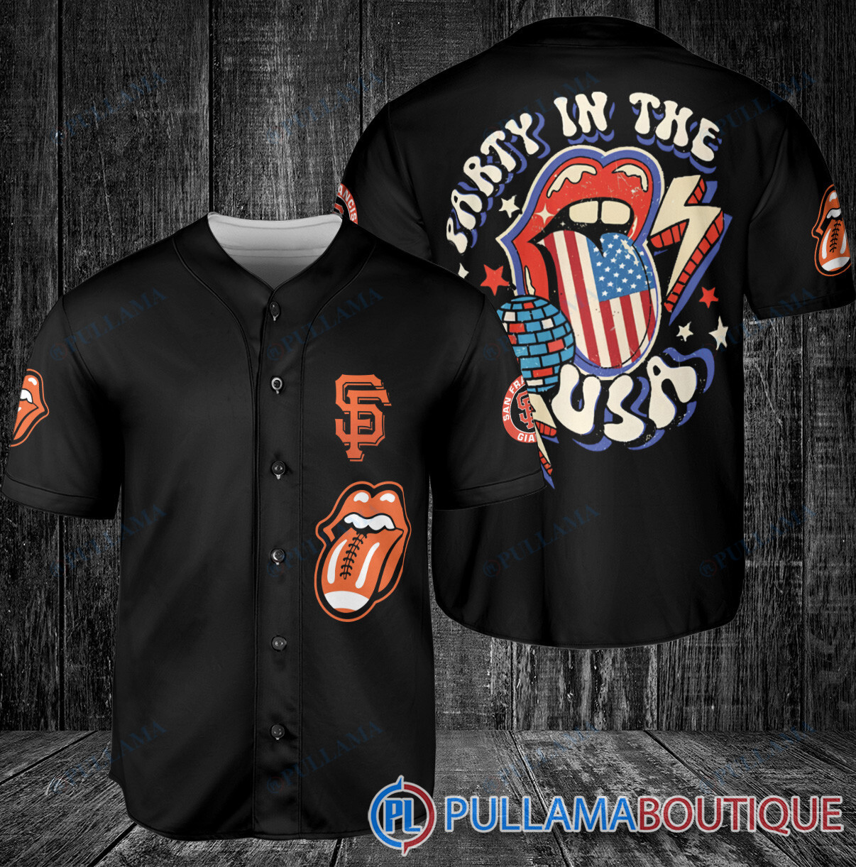 The Rolling Stones Texas Rangers Baseball Jersey