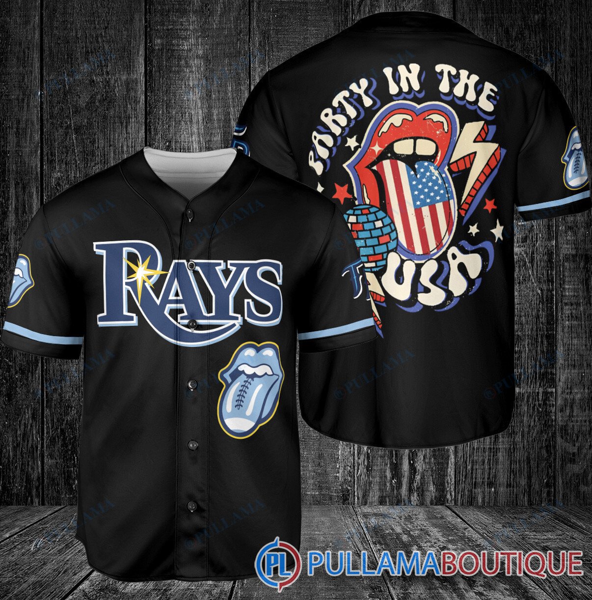 The Rolling Stones Atlanta Braves Baseball Jersey