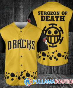 Trafalgar Law One Piece Arizona Diamondbacks Baseball Jersey