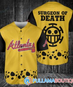 Trafalgar Law One Piece Atlanta Braves Baseball Jersey