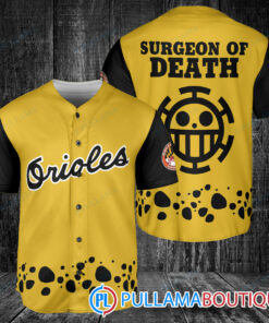 Trafalgar Law One Piece Baltimore Orioles Baseball Jersey