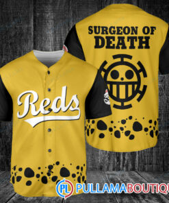 Trafalgar Law One Piece Cincinnati Reds Baseball Jersey