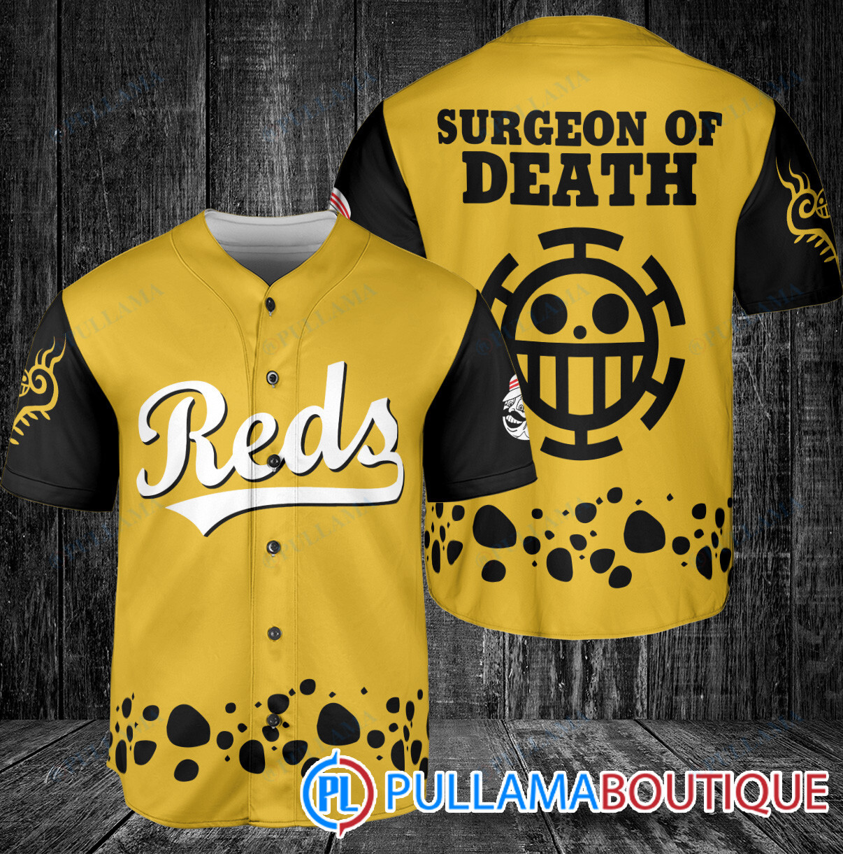 Trafalgar Law One Piece Detroit Tigers Baseball Jersey