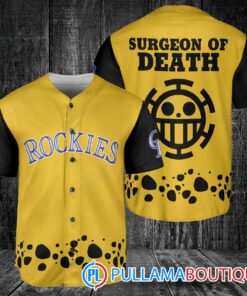 Trafalgar Law One Piece Colorado Rockies Baseball Jersey