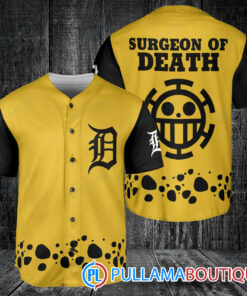 Trafalgar Law One Piece Detroit Tigers Baseball Jersey