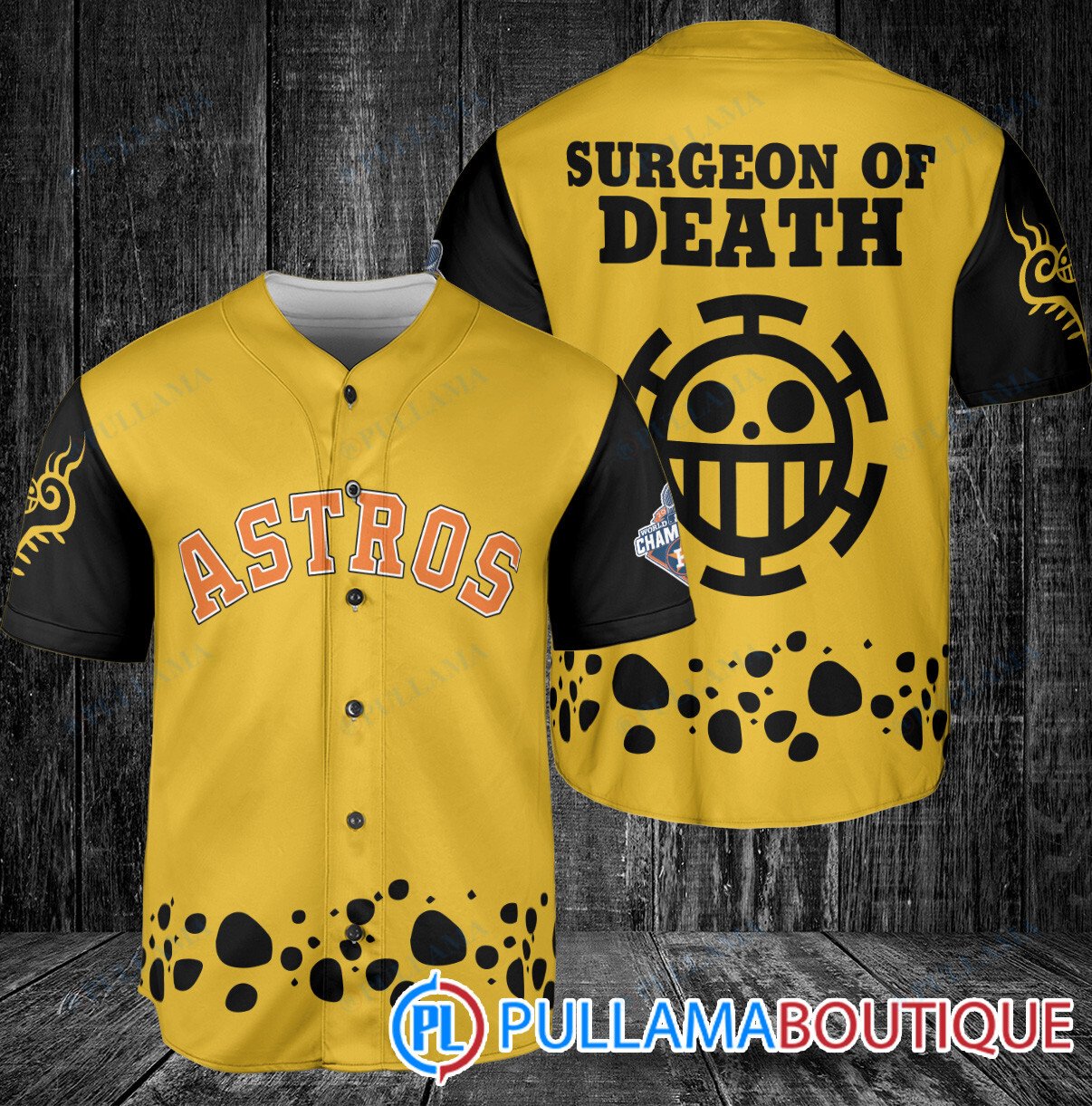 Trafalgar Law One Piece Cleveland Guardians Baseball Jersey