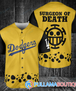 Trafalgar Law One Piece Los Angeles Dodgers Baseball Jersey