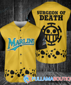 Trafalgar Law One Piece Miami Marlins Baseball Jersey