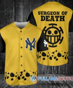 Trafalgar Law One Piece New York Yankees Baseball Jersey