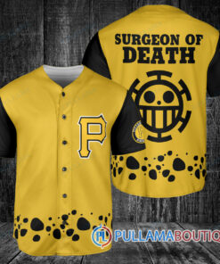 Trafalgar Law One Piece Pittsburgh Pirates Baseball Jersey