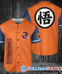 Washington Commanders Dragon Ball Z Goku Baseball Jersey