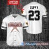 San Francisco 49ers Luffy After Timeskip One Piece Straw Hats Custom Baseball Jersey