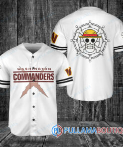 Washington Commanders Luffy Straw Hats Baseball Jersey – Timeskip Design