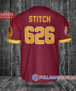 Washington Commanders Stitch Custom Baseball Jersey Red