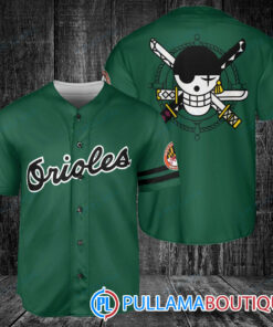 Zoro One Piece Straw Hats Baltimore Orioles Baseball Jersey