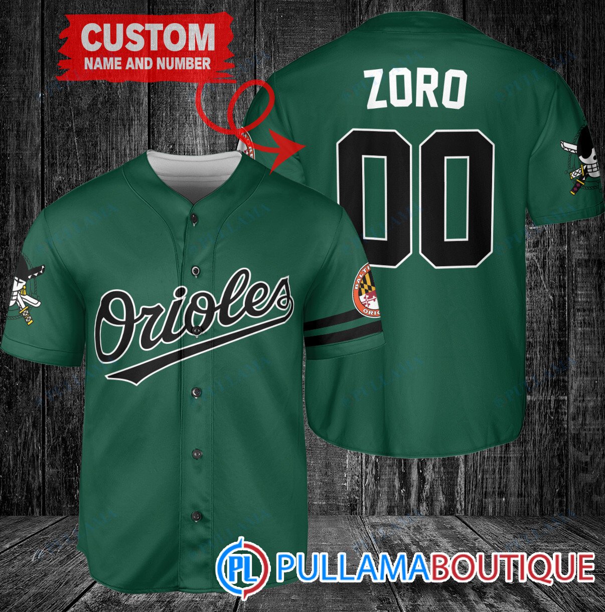 Zoro One Piece Straw Hats St.Louis Cardinals Custom Baseball Jersey