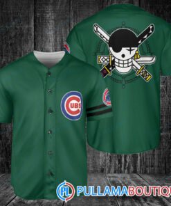 Zoro One Piece Straw Hats Chicago Cubs Baseball Jersey