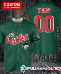 Zoro One Piece Straw Hats Chicago Cubs Custom Baseball Jersey