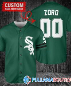 Zoro One Piece Straw Hats Chicago White Sox Custom Baseball Jersey