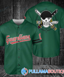 Zoro One Piece Straw Hats Cleveland Guardians Baseball Jersey