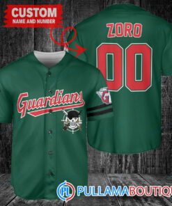 Zoro One Piece Straw Hats Cleveland Guardians Custom Baseball Jersey