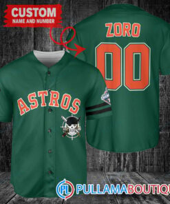 Zoro One Piece Straw Hats Houston Astros Custom Baseball Jersey