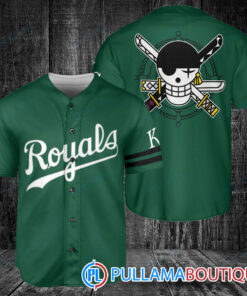 Zoro One Piece Straw Hats Kansas City Royals Baseball Jersey