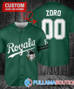 Zoro One Piece Straw Hats Kansas City Royals Custom Baseball Jersey