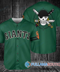 Zoro One Piece Straw Hats San Francisco Giants Baseball Jersey