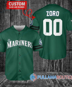 Zoro One Piece Straw Hats Seattle Mariners Custom Baseball Jersey