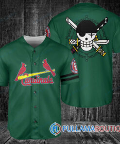 Zoro One Piece Straw Hats St.Louis Cardinals Baseball Jersey