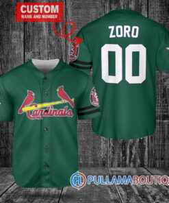 Zoro One Piece Straw Hats St.Louis Cardinals Custom Baseball Jersey